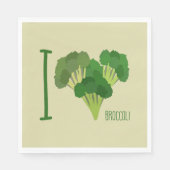 I Liebe Broccoli Serviette (Vorderseite)
