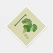 I Liebe Broccoli Serviette (Ecke)