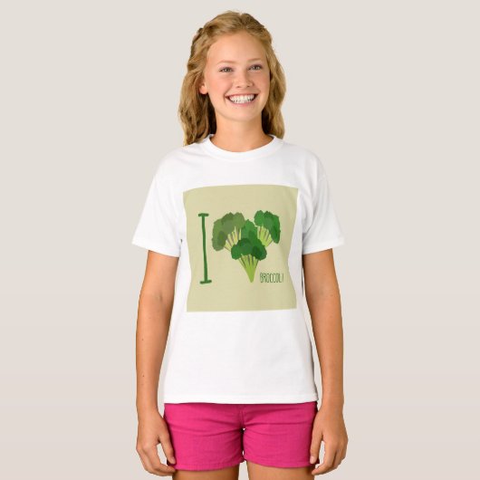 I Liebe Broccoli T-Shirt (Vorne ganz)