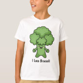 I Liebe Broccoli T - Shirt (Vorderseite)
