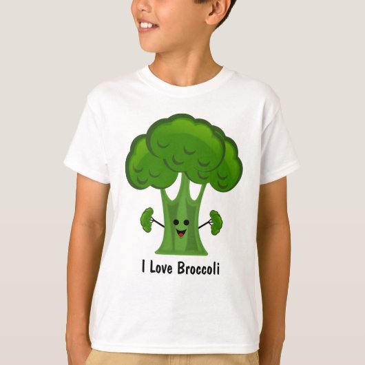 I Liebe Broccoli T-Shirt (Vorderseite)