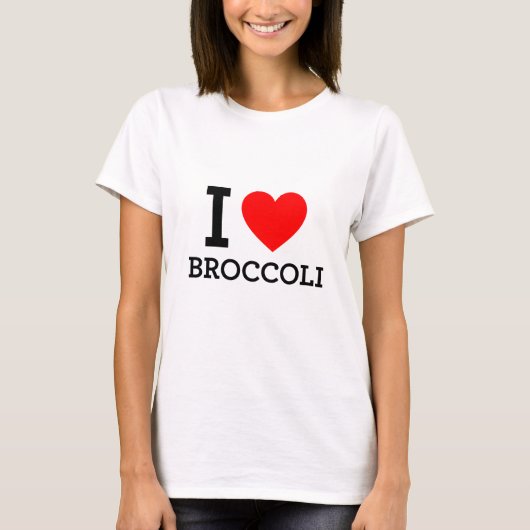 I Liebe Broccoli T-Shirt (Vorderseite)