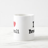 I Liebe Broccoli T - Shirt Kaffeetasse (Mittel)