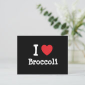 I Liebe Broccoli T - Shirt Postkarte (Stehend Vorderseite)