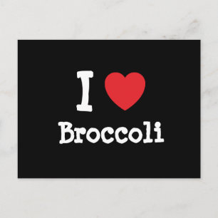 I Liebe Broccoli T - Shirt Postkarte
