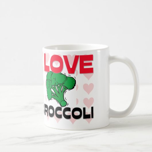 I Liebe-Brokkoli Kaffeetasse (Rechts)