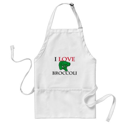 I Liebe-Brokkoli Schürze (Vorne)