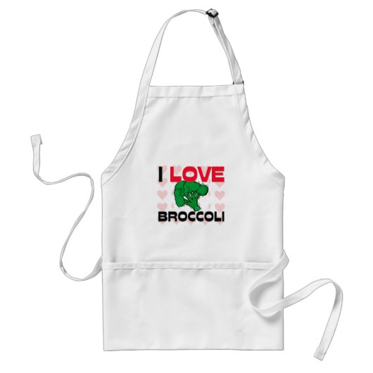 I Liebe-Brokkoli Schürze (Vorne)