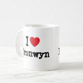 I Liebe Bronwyn T - Shirt Kaffeetasse (Vorderseite Links)
