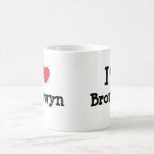 I Liebe Bronwyn T - Shirt Kaffeetasse (Mittel)