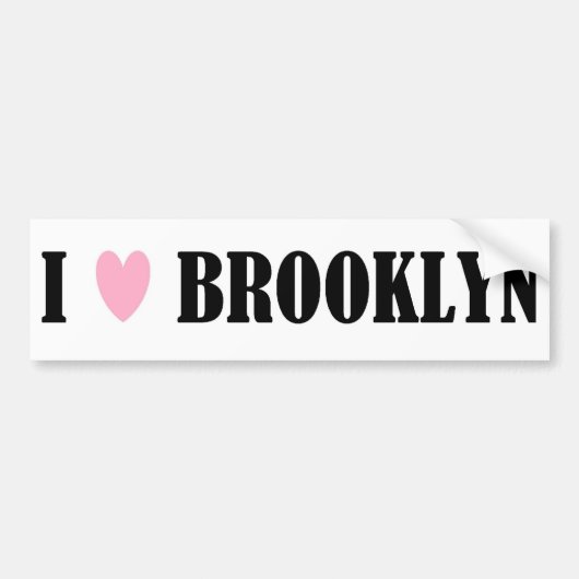 I Liebe-Brooklyn-Autoaufkleber Autoaufkleber (Vorne)