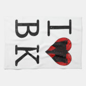 I Liebe Brooklyn, BK New York Handtuch (Horizontal)