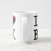 I Liebe Brooklyn BK NYC Jumbo-Tasse (Rückseite)