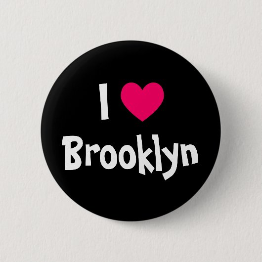 I Liebe Brooklyn Button (Vorderseite)