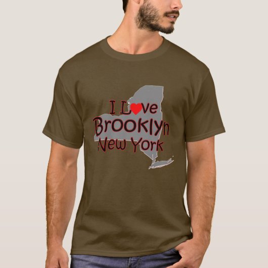 I Liebe Brooklyn New York T-Shirt (Vorderseite)
