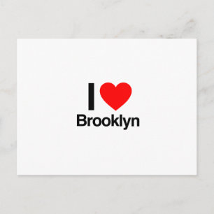 i Liebe brooklyn Postkarte