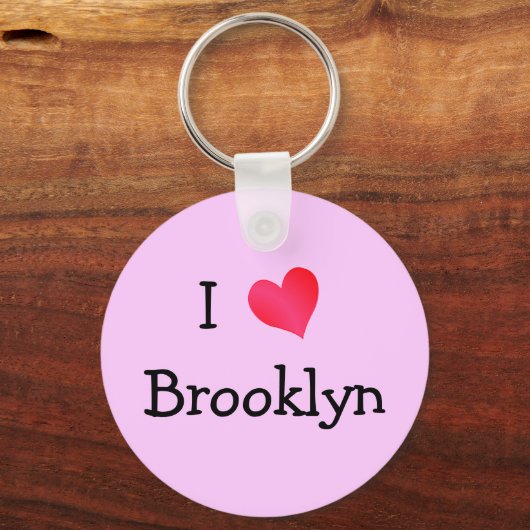 I Liebe Brooklyn Schlüsselanhänger (Vorderseite)