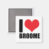 I Liebe Broome Magnet (Vorderseite/Rückseite)