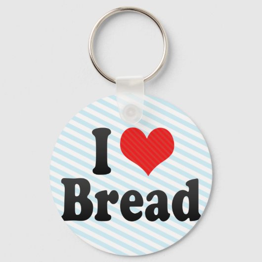 I Liebe Brot Schlüsselanhänger (Vorderseite)