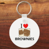I Liebe Brownies Schlüsselanhänger (Vorderseite)