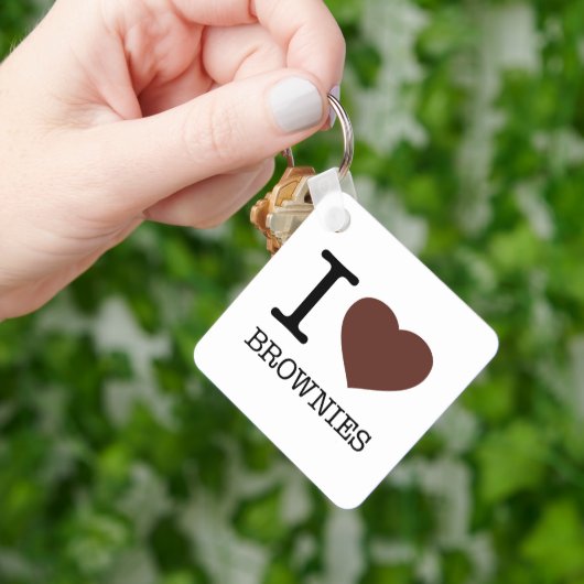I LIEBE BROWNIES SCHLÜSSELANHÄNGER (Hand)
