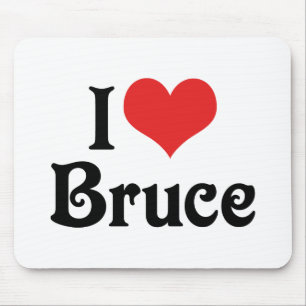 I Liebe Bruce Mousepad