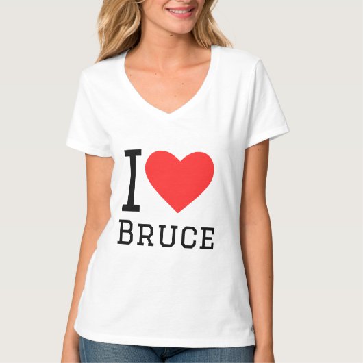 I Liebe Bruce T-Shirt (Vorderseite)