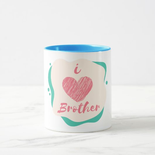 i Liebe Bruder Tasse (Zentrum)