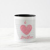 i Liebe Bruder Tasse (Zentrum)