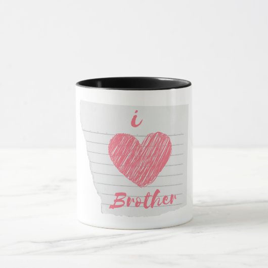i Liebe Bruder Tasse (Zentrum)