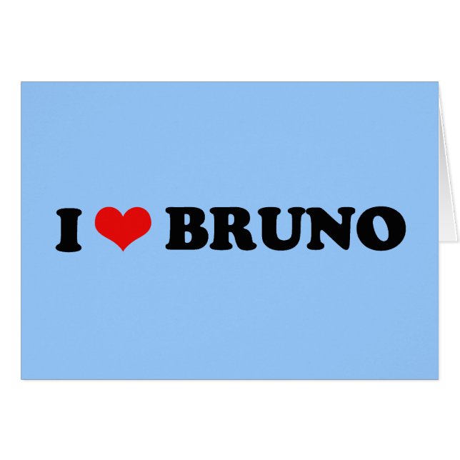 I LIEBE BRUNO (Vorderseite (Horizontal))