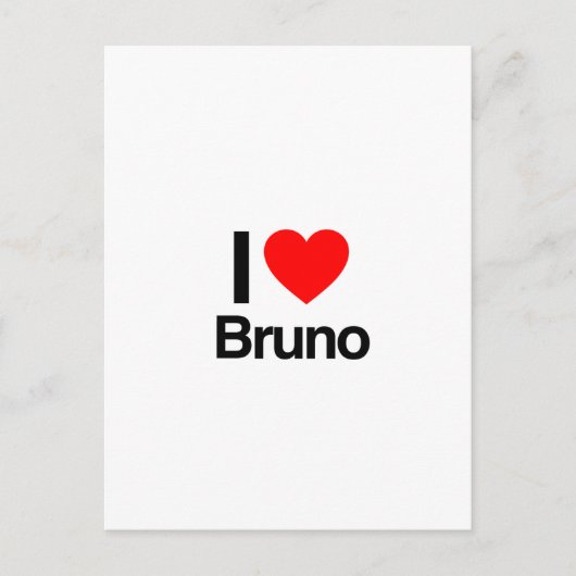 i Liebe bruno Postkarte (Vorderseite)