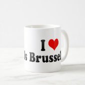 I Liebe Brüssel, Belgien Kaffeetasse (VorderseiteRechts)