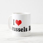 I Liebe Brüssel, Belgien Kaffeetasse (Vorderseite Links)