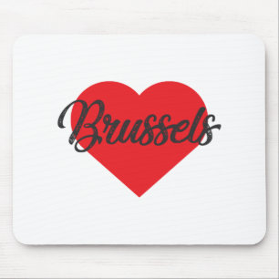 I Liebe Brüssel - Belgien Mousepad