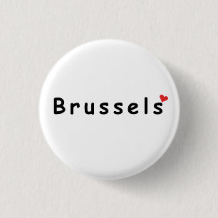 I Liebe Brüssel Button