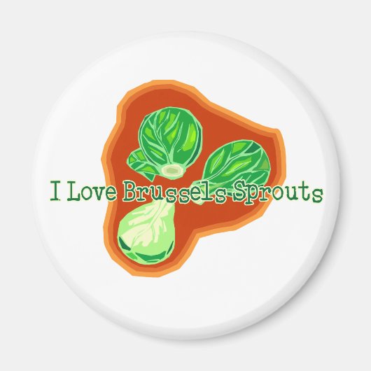 I Liebe Brüssel Sprouts Magnet (Vorne)