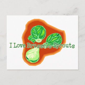 I Liebe Brüssel Sprouts Postkarte