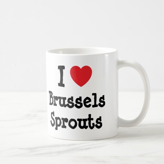I Liebe Brüssel Sprouts T - Shirt Kaffeetasse (Rechts)
