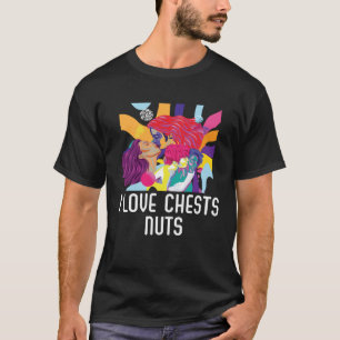 I Liebe Brustkrebse Bisexuelle Bisexualität Bisexu T-Shirt