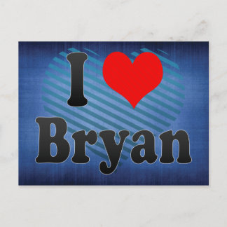 I Liebe Bryan, Staaten Postkarte