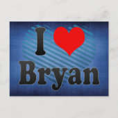 I Liebe Bryan, Staaten Postkarte (Vorderseite)
