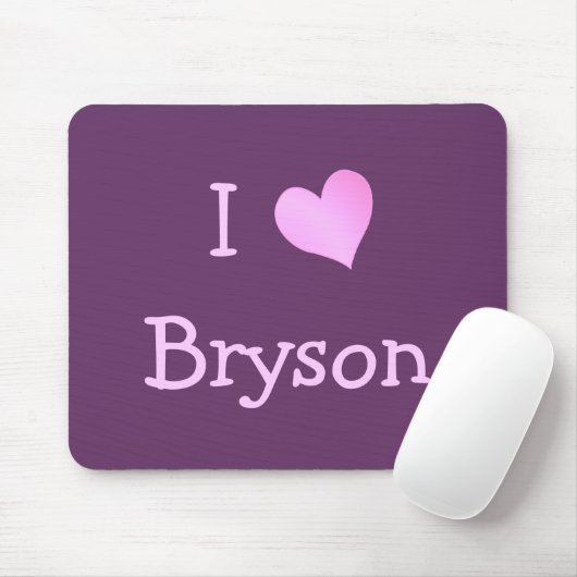 I Liebe Bryson Mousepad (Mit Mouse)