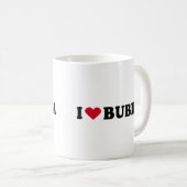 I LIEBE BUBBA KAFFEETASSE (VorderseiteRechts)