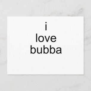 i Liebe bubba Postkarte