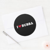 I LIEBE BUBBA RUNDER AUFKLEBER (Umschlag)