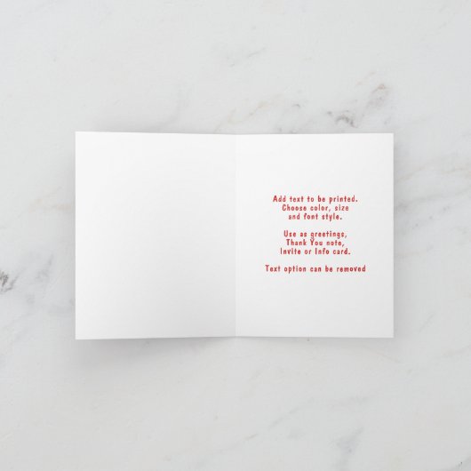 I Liebe Bubble Gum Karte (Innenseite)