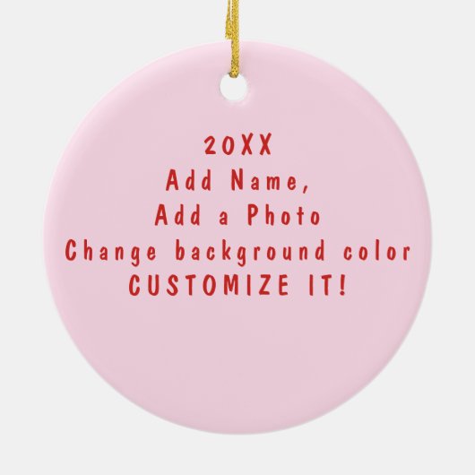 I Liebe Bubble Gum Keramik Ornament (Hinten)