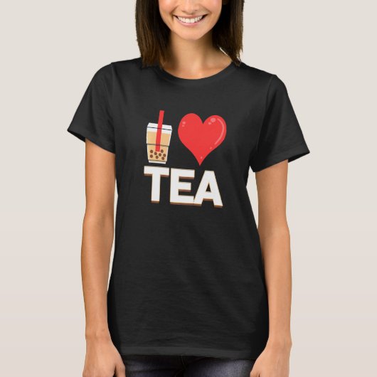 I Liebe Bubble Tea Bubble Tee (Vorderseite)