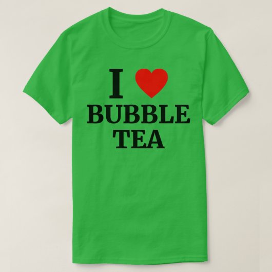 I Liebe Bubble Tee Herz (Design vorne)